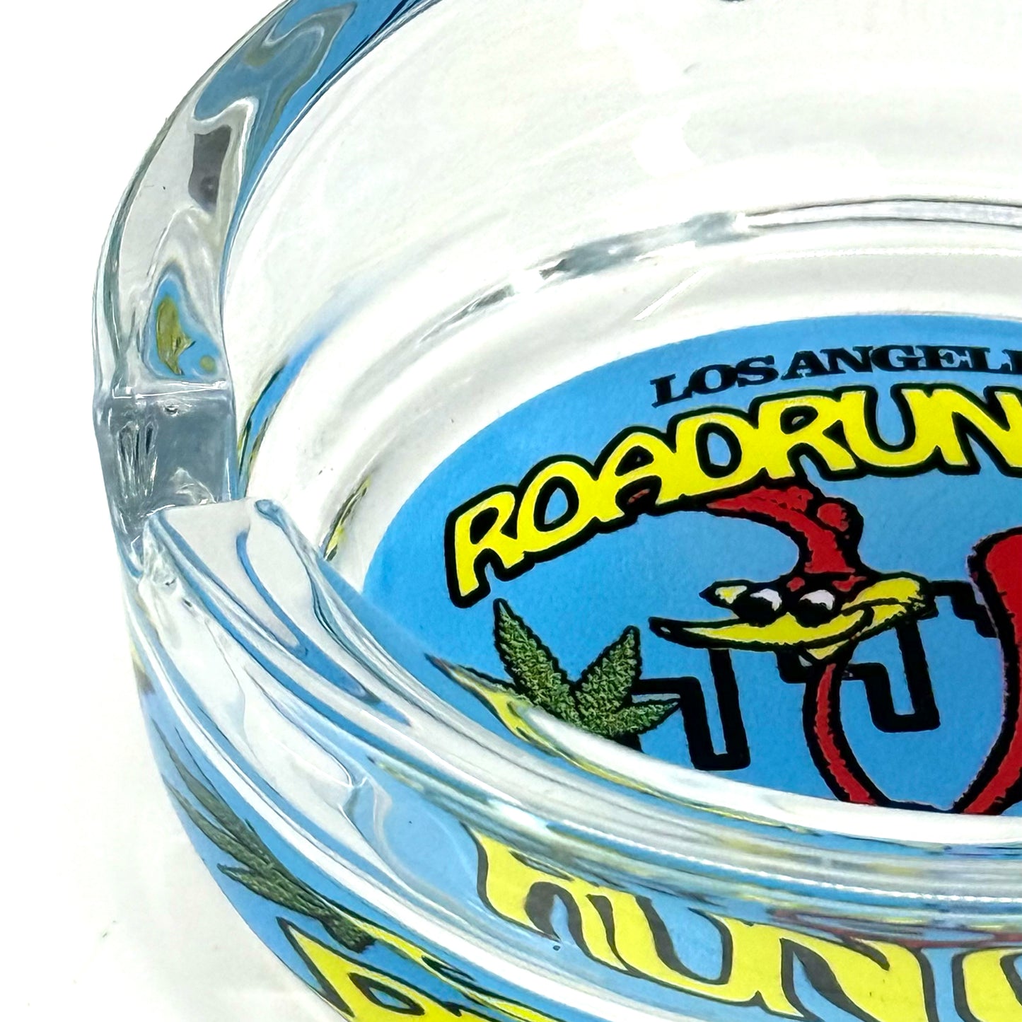 Road Runner Glass Round Tray